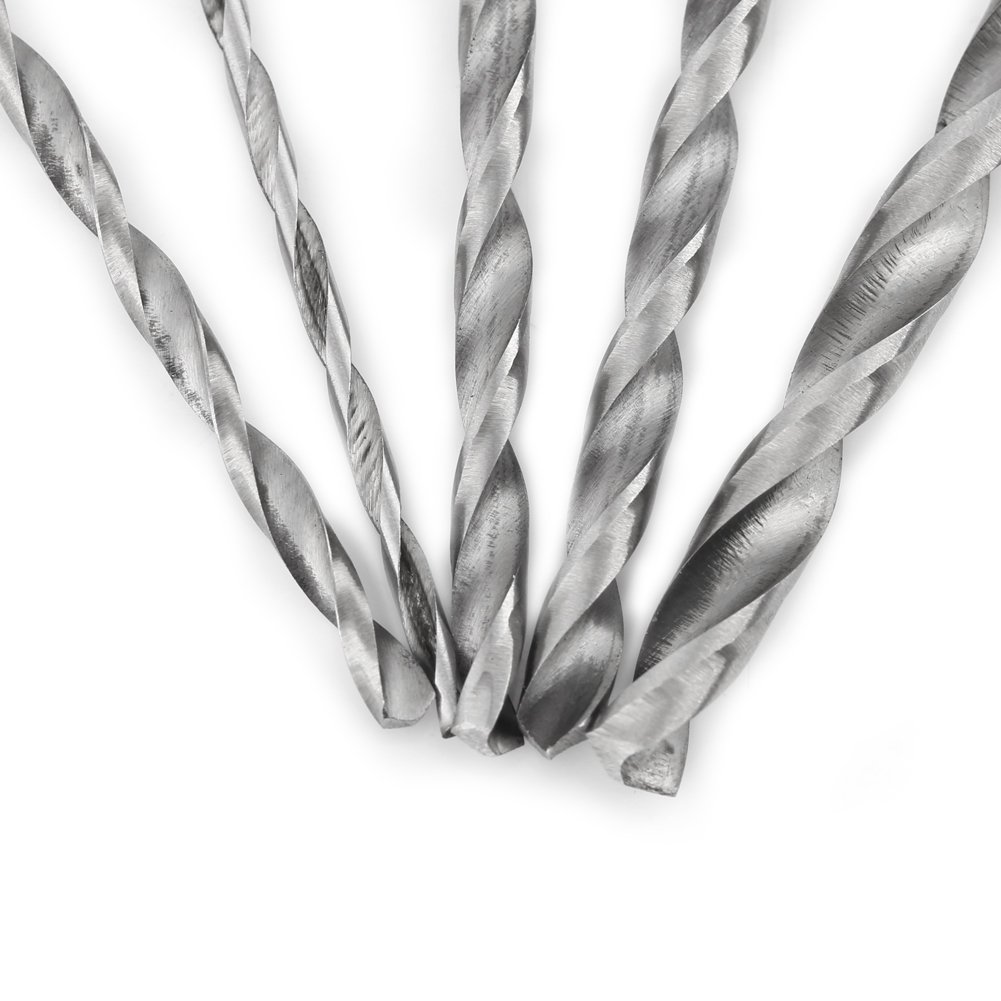 11Pc 250mm Extra Long High Speed Steel Woodworking HSS Twist Drill Bits