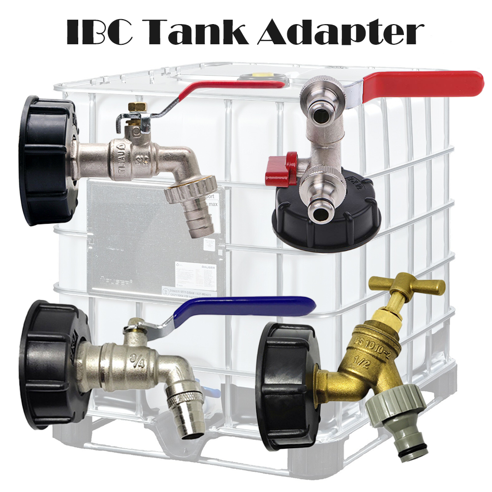 IBC Adapter 1000L Water Tank Outlet Fitting Connector Adapter Tap Outlets S60X6