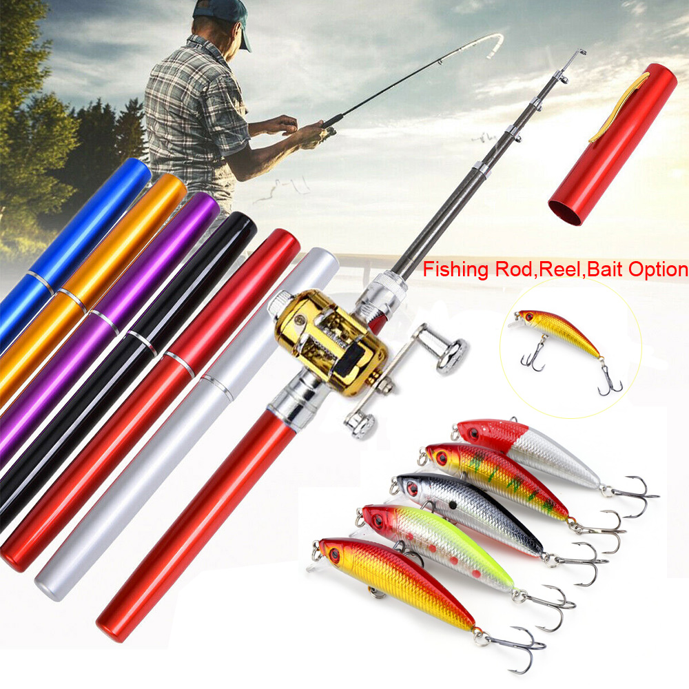 Details about Mini Fishing Rod Bait Telescopic Portable Pocket Aluminum Alloy Pen Pole Reel UK Details about Mini Fishing Rod Bait Telescopic Portable Pocket Aluminum Alloy Pen Pole Reel UK