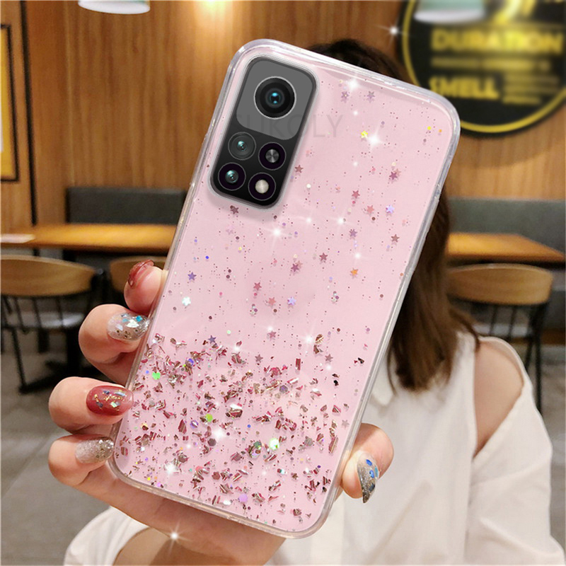 For Xiaomi Mi 11 10T Poco X3 M3 Redmi Note 9T Glitter Star Soft Clear ...