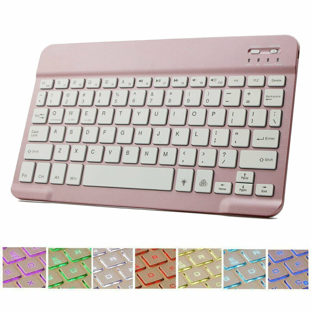 1X For Microsoft Surface Pro RT 7 color Backlit Bluetooth Keyboard 10