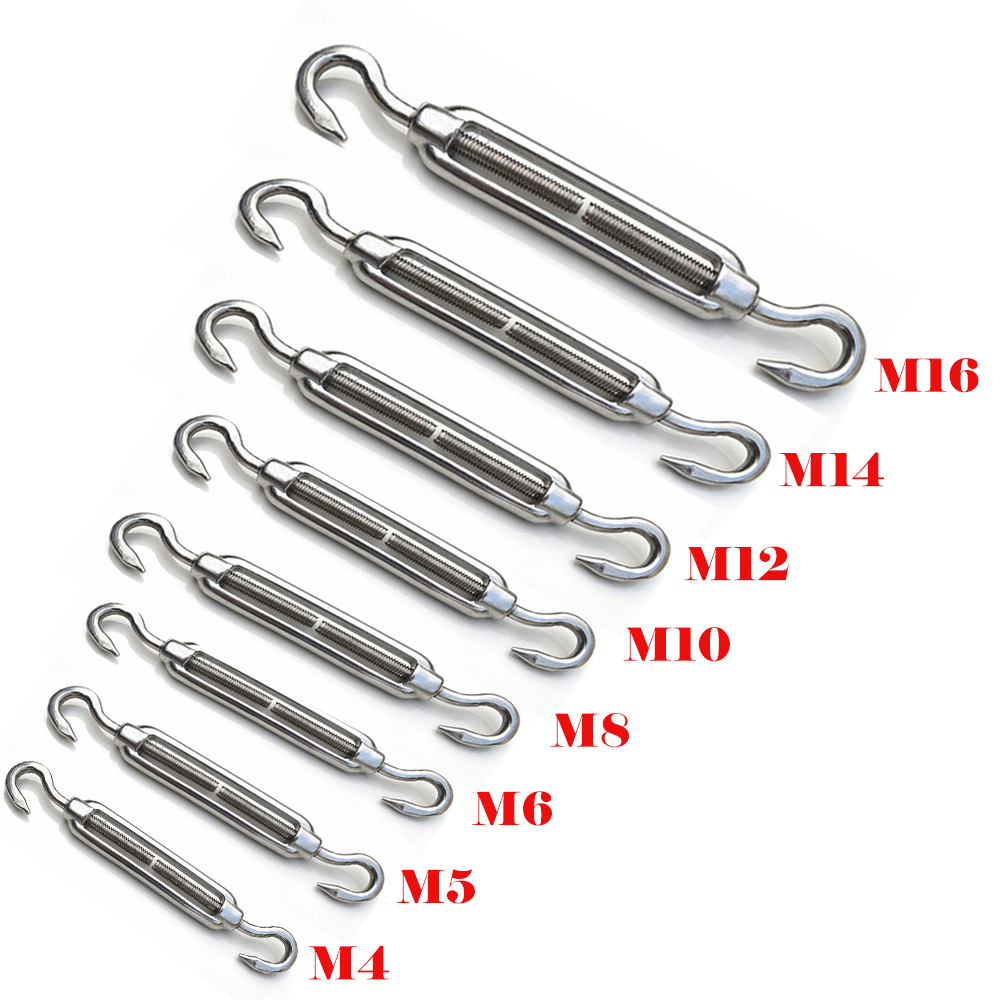 SMALLLARGE M4M16 TURNBUCKLES Wire Tensioner/Strainer Barrel Rigging