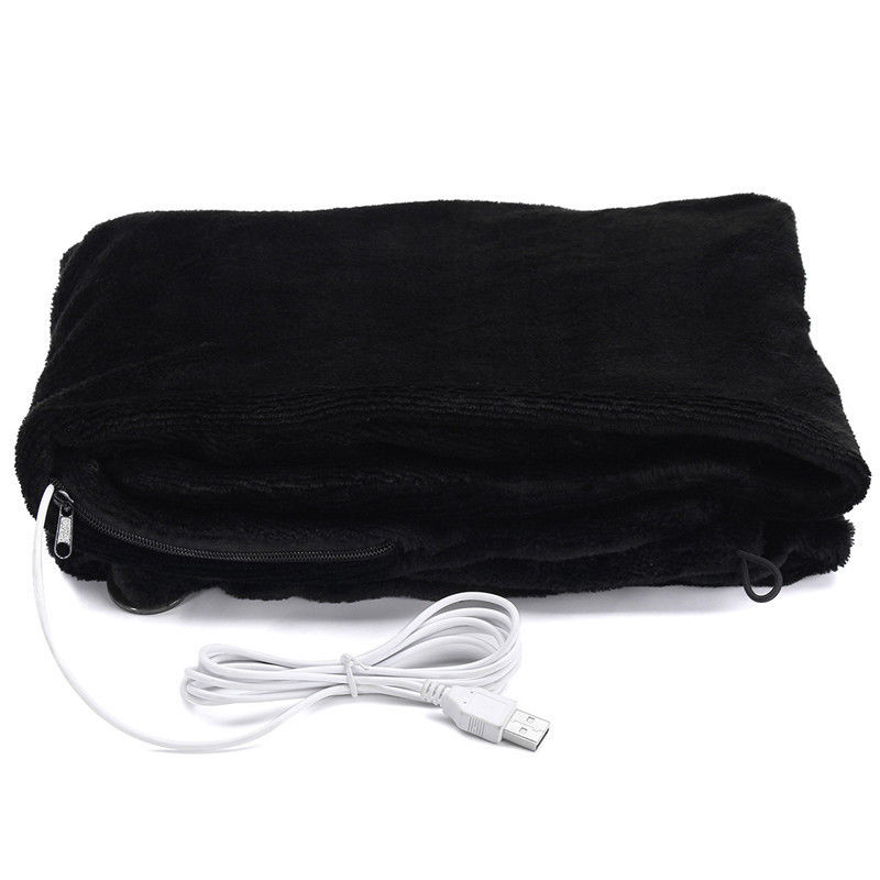 Battery Powered Heated Blanket Soft Fleece Portable Usb ...