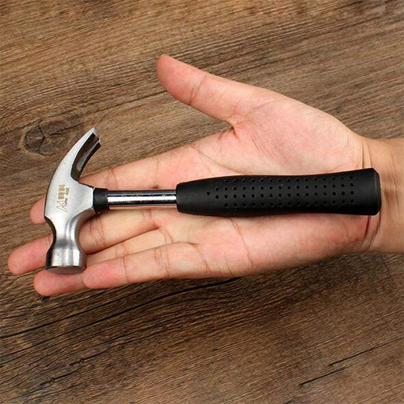 SENRISE 10oz Mini Claw Hammer - Stubby Curved Claw Hammer With Magnetic Grip & Non-Slip Handle