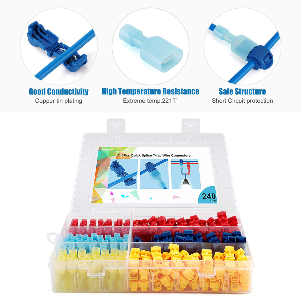 Waterproof Wire Connectors Quick Splice Scotchlok Electrical Cable