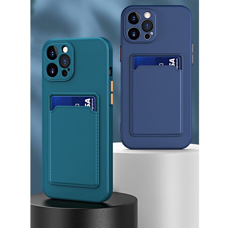 iPhoneアクセサリー iPhone 15Pro Max Phone Case 3 Card For iPhone 16 13 14 15 Pro Max Phone Case Silicone Cover