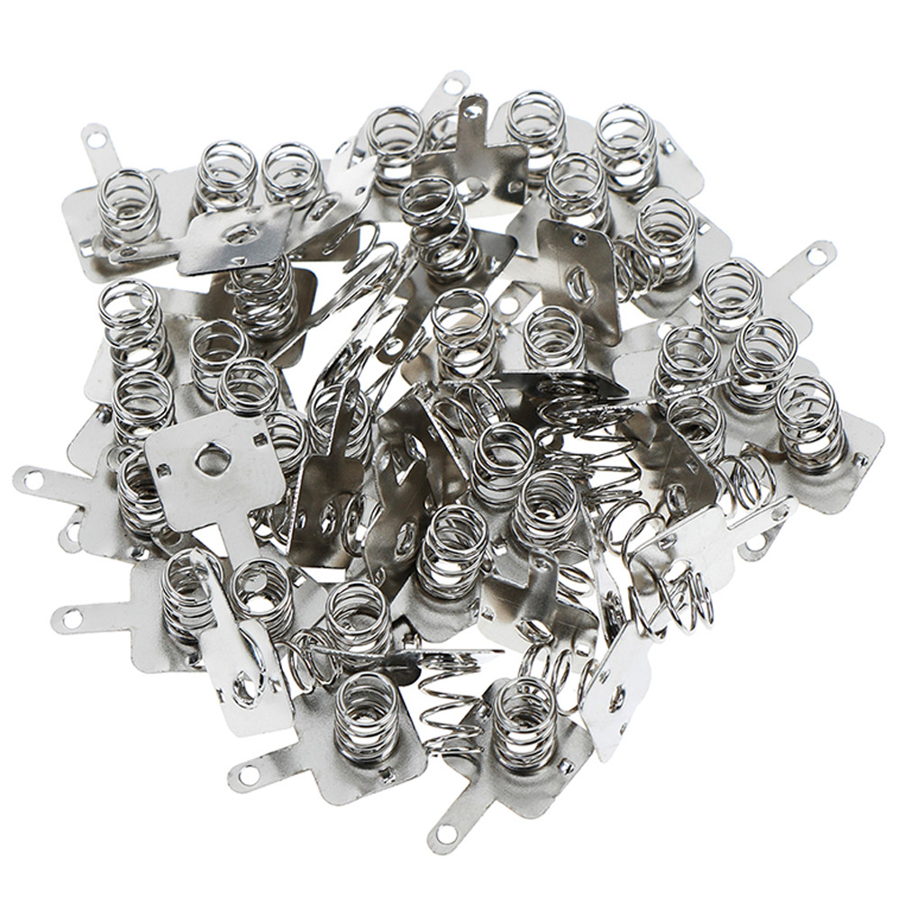 50pcs AAA Battery Negative to Positive Conversion Spring Contact Plate
