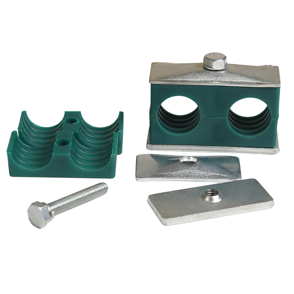 Hydraulic Pipe Clamp Stauff Style, Solid Body, Double 6 mm to 42 mm eBay