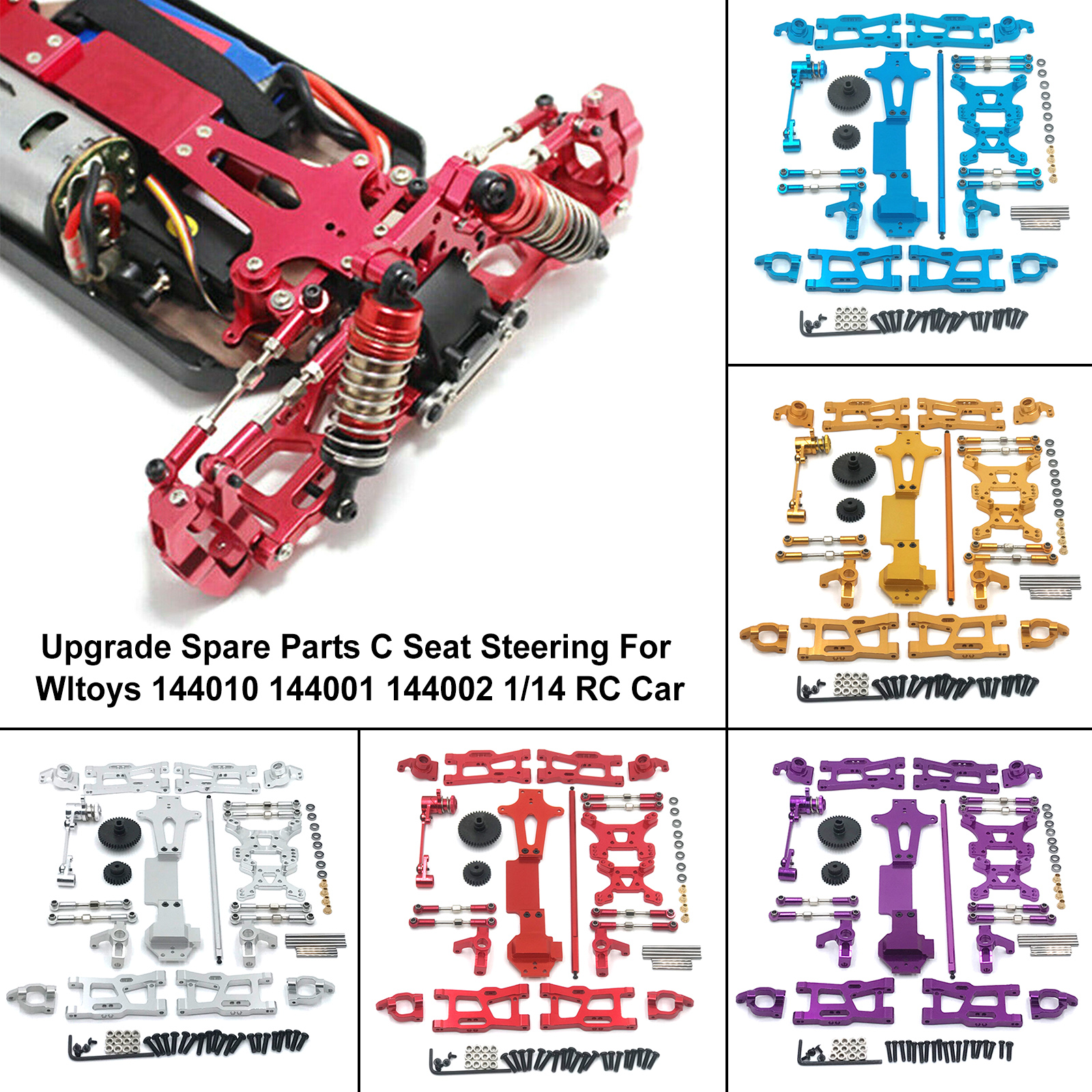 Upgrade Spare Parts C Seat Steering For Wltoys 144010 144001