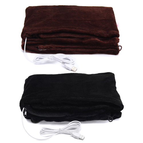 Battery Powered Heated Blanket Soft Fleece Portable Usb ...