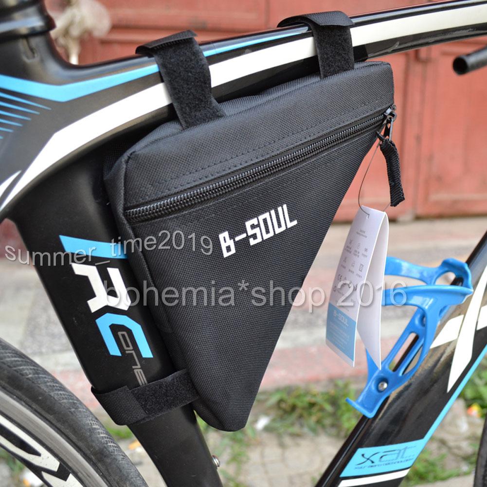 2x Dreieck Fahrradtasche Radfahren Fahrrad Front Tube Bag