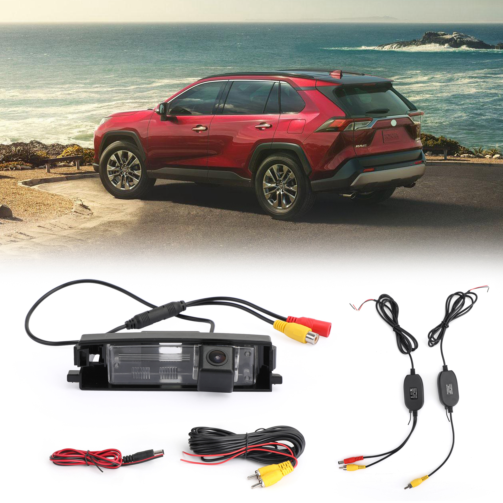 2.4G Car Reverse Wireless Camera Kits HD Fit for Toyota RAV4 2009
