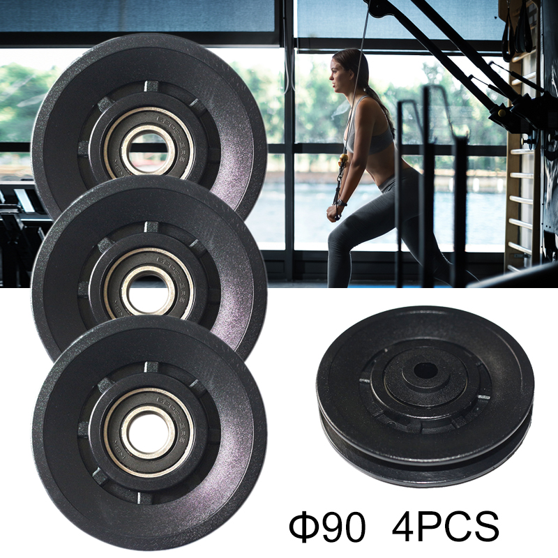 Fitness Steel Bearing Pulley Load For Lifting Workout 6U8G Cabl X8X3 