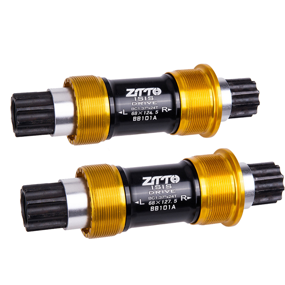 MTB Bike Trials ISIS Bottom Bracket 124.5//127.5mm BMX Steel Axle BB Spindle ZTTO