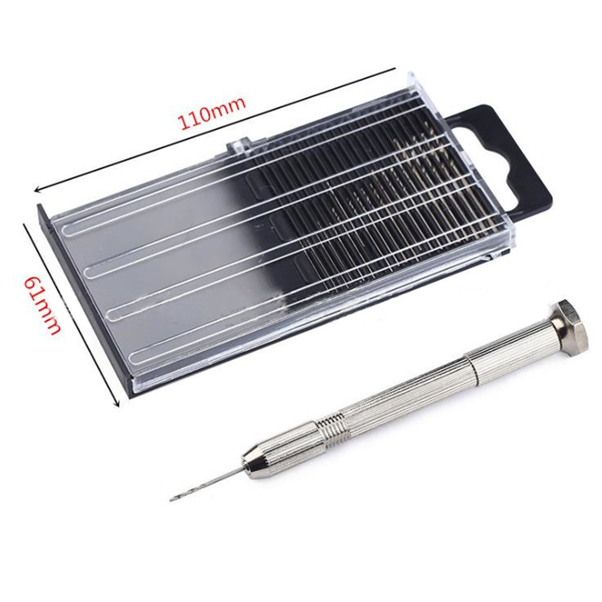 Download 10/20Pcs Mini Micro Twist Drill 0.3-3.2mm HSS Bit Set Hand Spiral Pin Vise | eBay