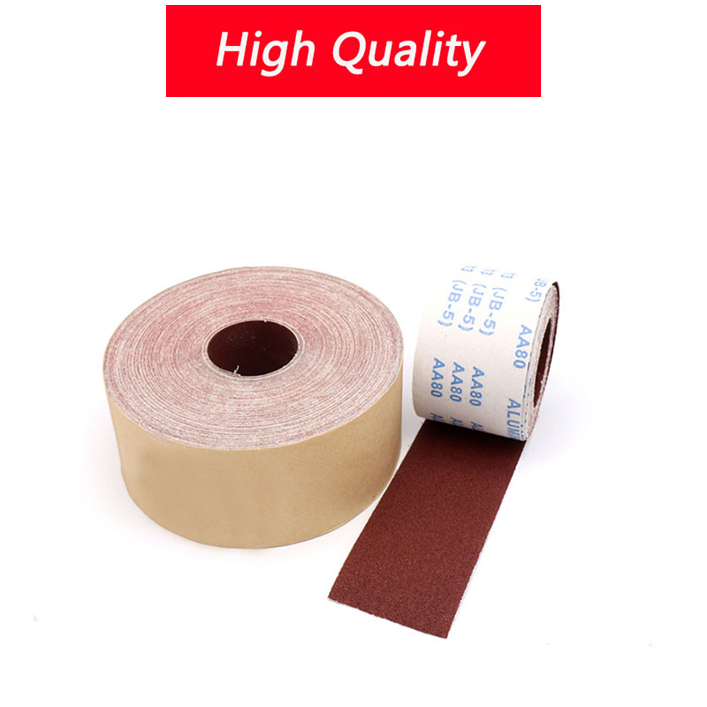 4'' 100mm Wide Emery Cloth Roll Aluminium Oxide Sanding Sandpaper 80