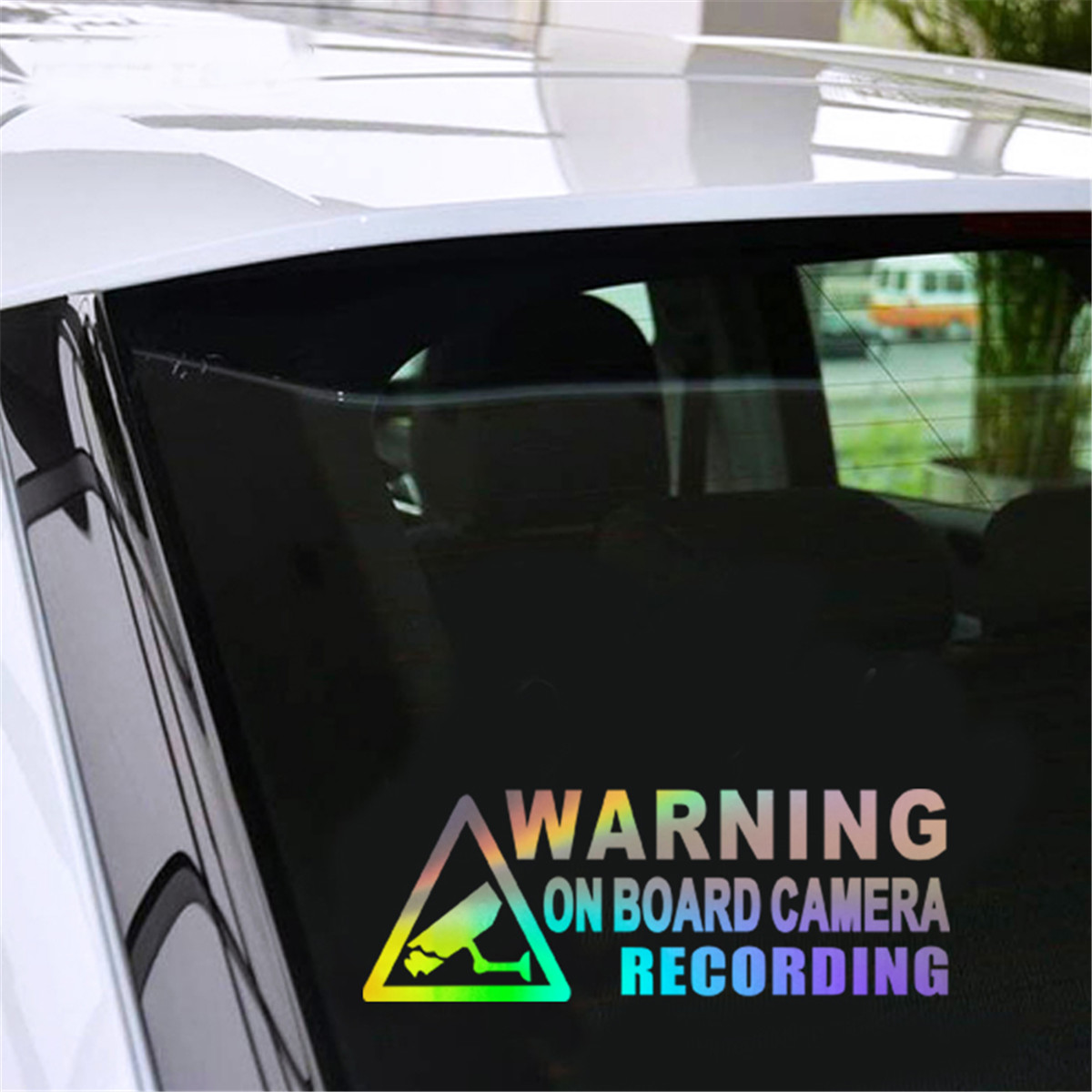1x Warning On Board Camera Recording Auto Car Window Truck Sticker Accessories