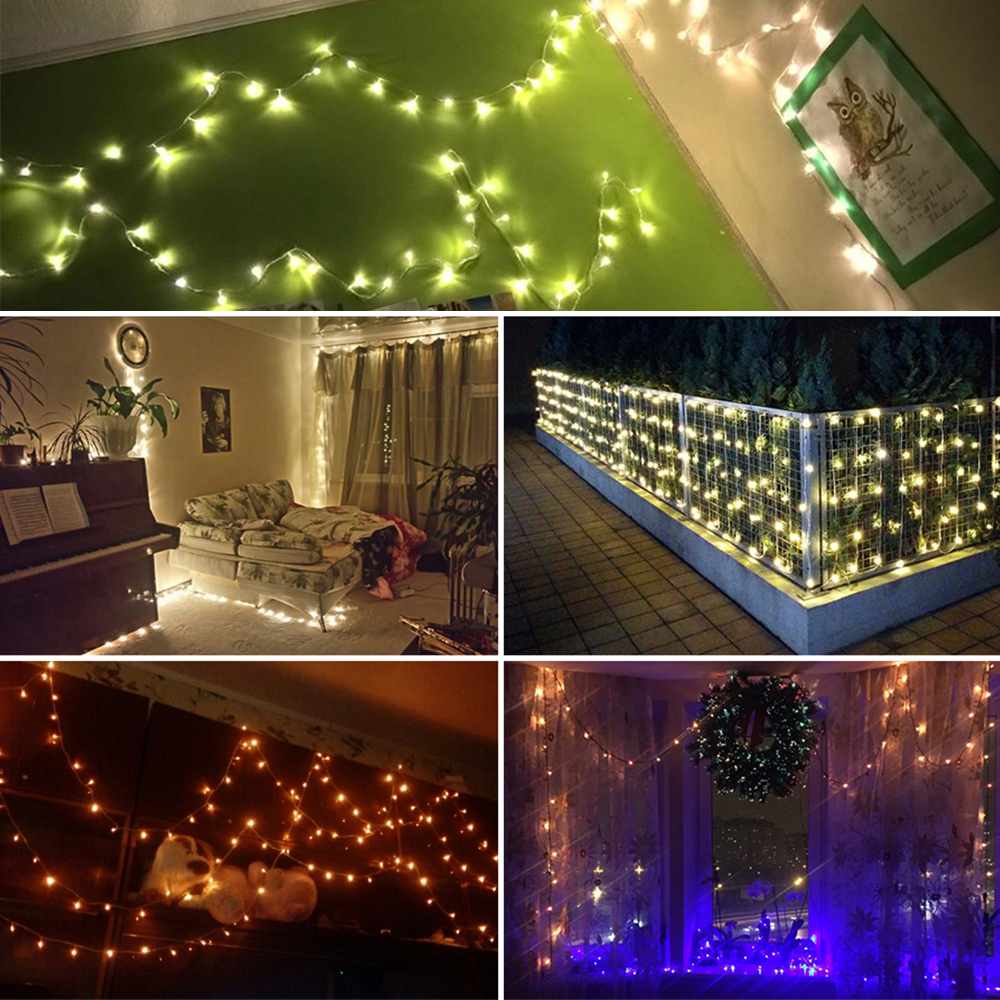 100m Guirlande Lumineuse Lumiere Feerique Exterieur Impermeable Noel Decor Ebay