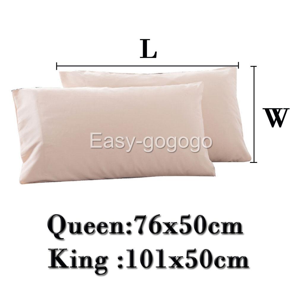 1000TC Soft European Standard Pillow cases Queen/King Size ...