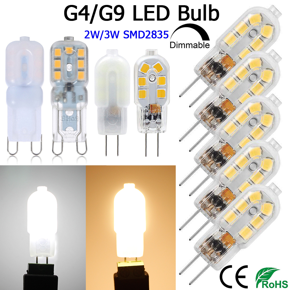 Makergroup 2W G9 LED Light Bulb Mini Size G9 Lamp 20W G9 Halogen Replacement Warm White Color 3000K CRI80 120V Not Dimmable 6-Pack 