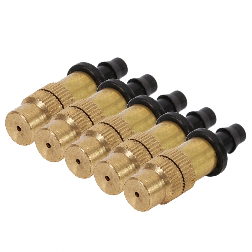 5pcs Adjustable Brass Spray Misting Nozzle Garden Sprinklers Irrigation Fitting eBay