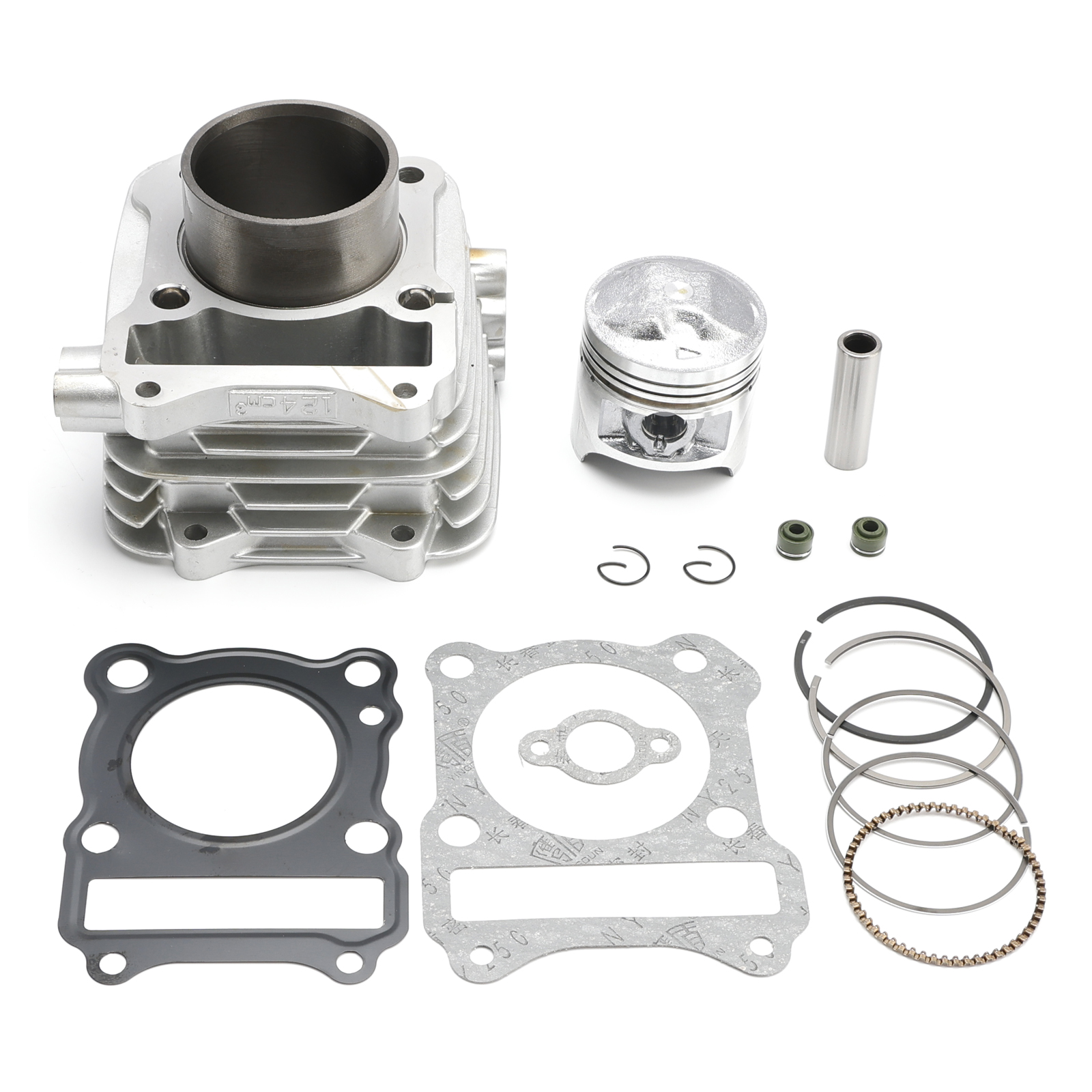 パーツ 3-5 🏍️57mm Cylinder Jug Piston Top End Gaskets Kit For Suzuki DRZ125
