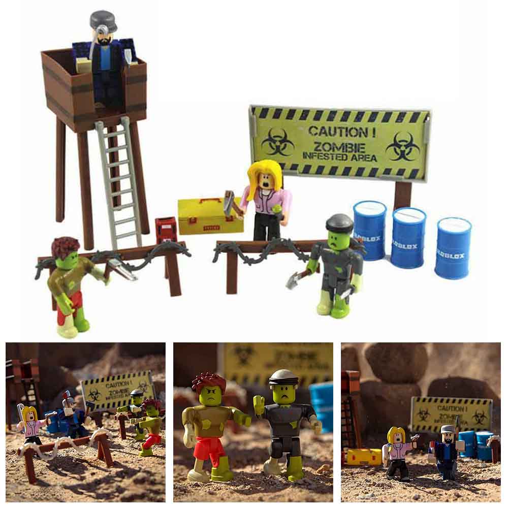 21 24pcs Roblox Zombie Attack Action Figures Playset Kids Birthday Xmas Toy Gift Tv Movies Video Games - roblox zombie attack 21 piece playset