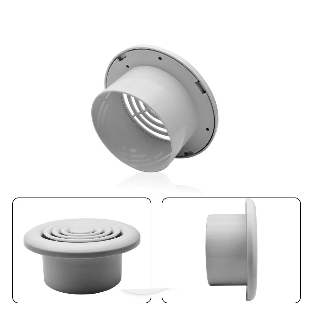 Decke Luft Diffusor Entlüftung Weiß Rund 4/" 100mm Grille für Badezimmer Toilette