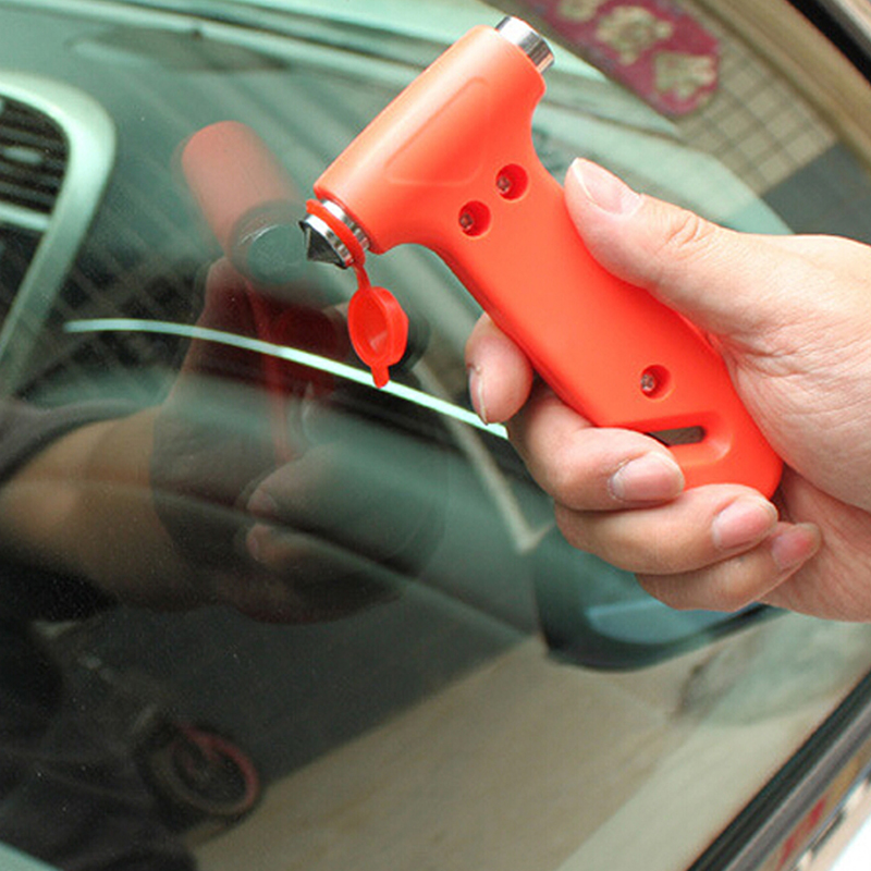 Car Emergency Escape Safety Gear Break Window Glass Hammer Belt Rope