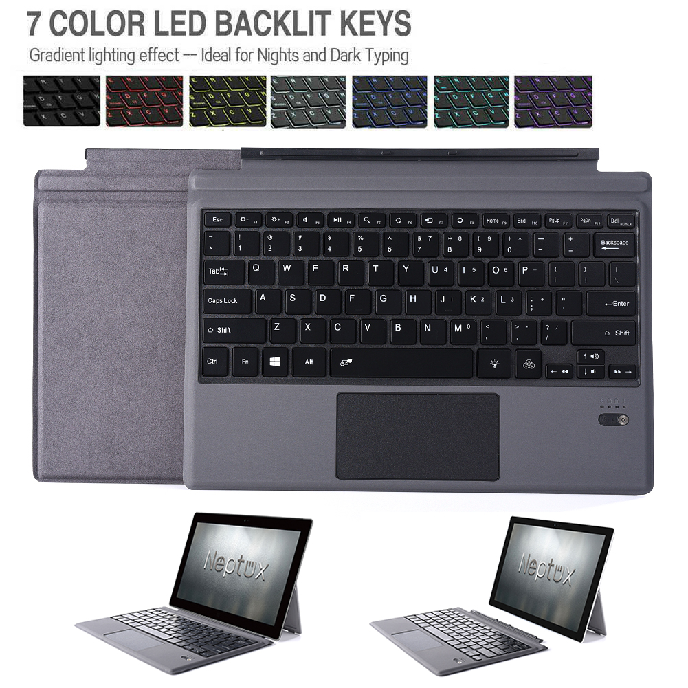 For Microsoft Surface Pro 6 5 4 3 / Go Wireless Keyboard Keypad Base