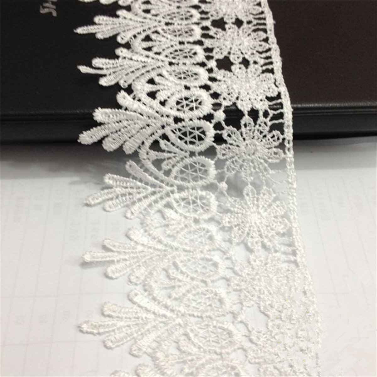 30pcs Lace Ribbon 3d Flower Rose Floral Lace Trim Fabric Embroidered  Wedding Dress Clothes Hat Diy Materials Sewing Craft - Lace - AliExpress