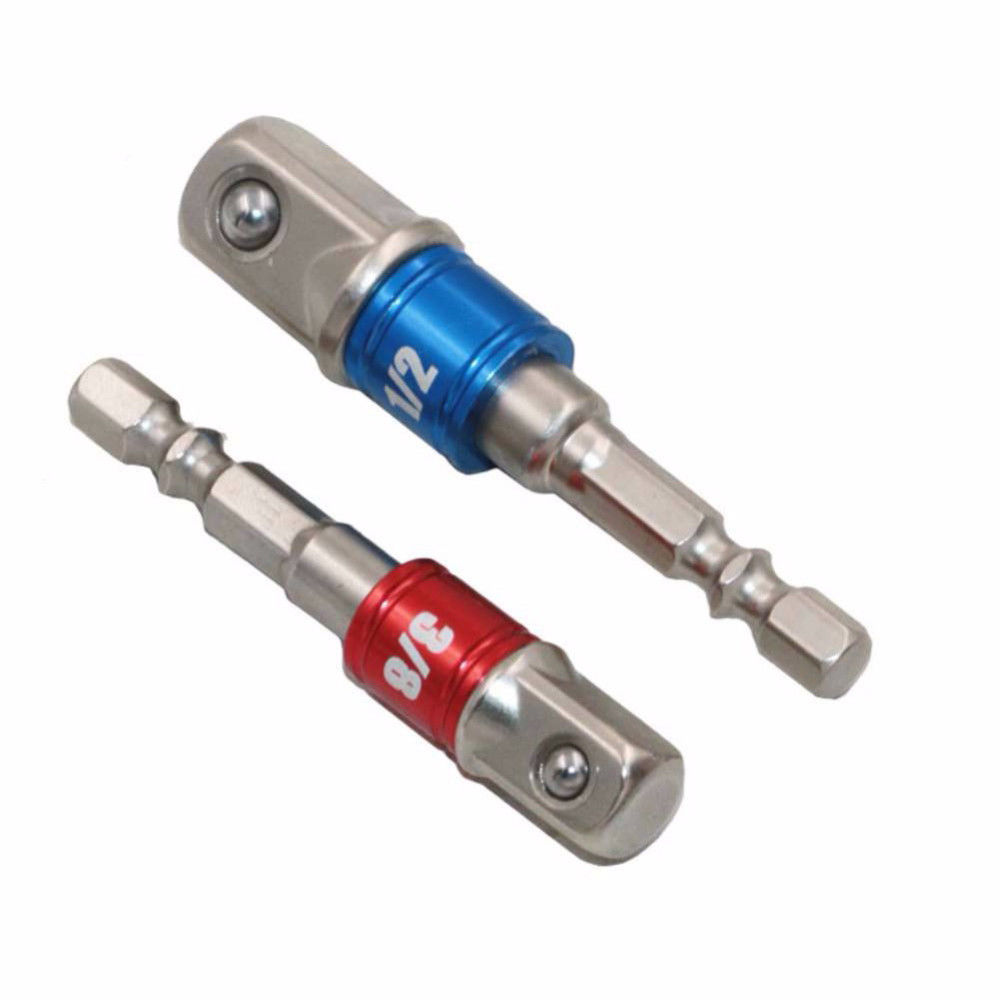 2-tlg Schlagschrauber Adapter Set - 1/2 Auf 1/4 Stecknuss Adapter