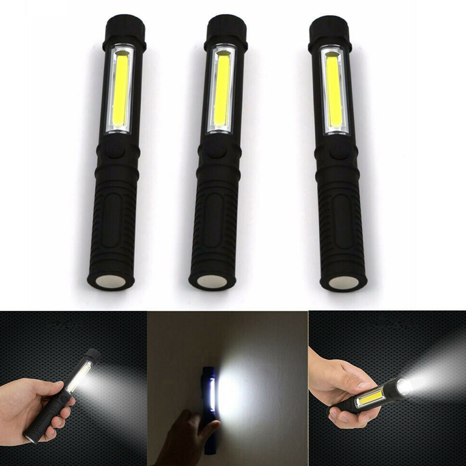 LED Hand Lamp Flashlight Pen Light Torch Inspection Lamp Inspection Workshop Lamp 