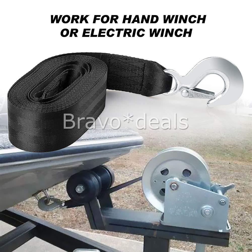 Boat Trailer Hand Winch Strap Replacement 8m X 50mm Up To