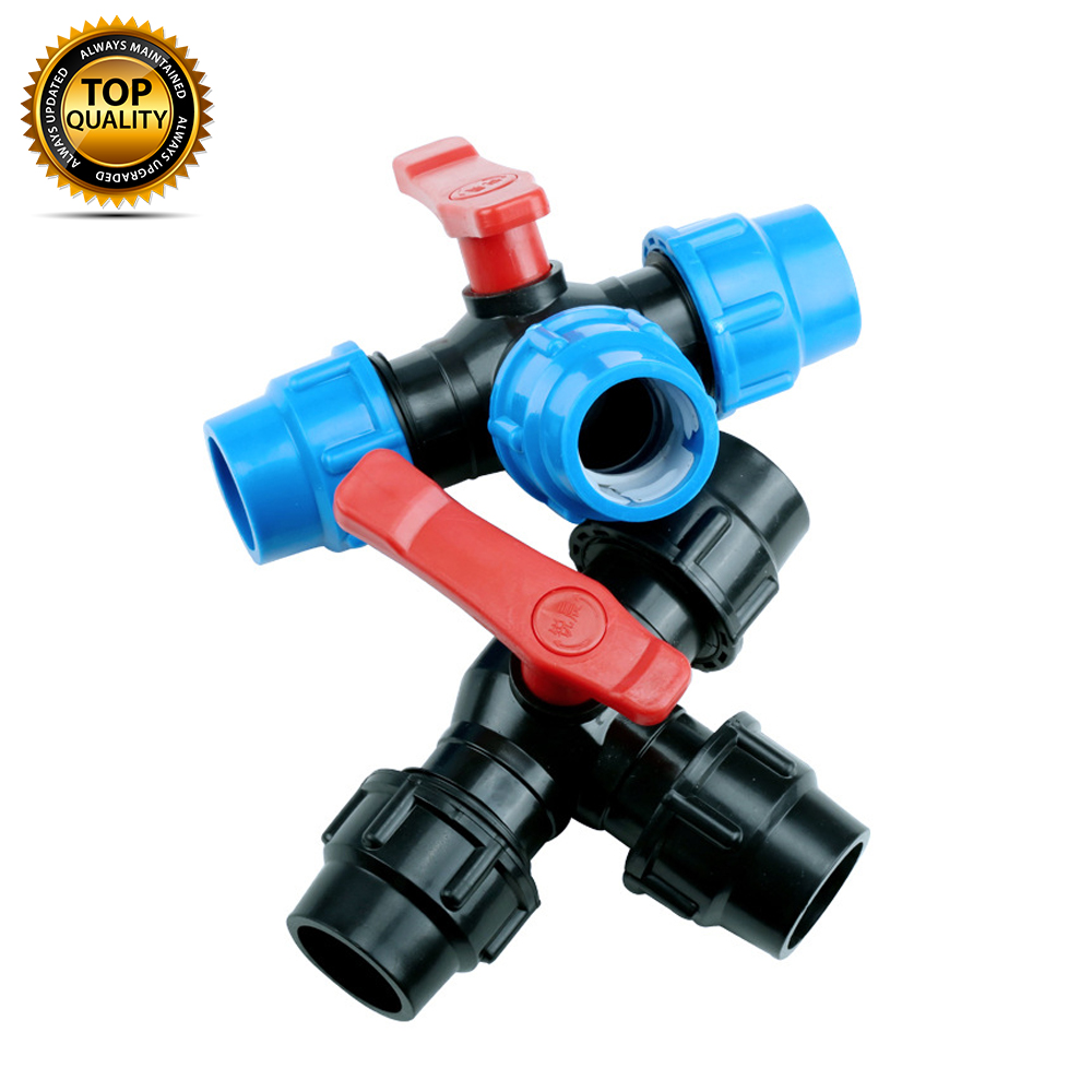 Heimwerker Systemkomponenten PE Rohr Kugelhahn 50 mm Kunststoff