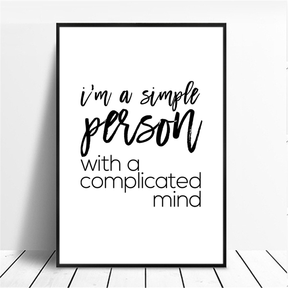 English Inspirational Sentences Motto Canvas Poster Wall Modern Home