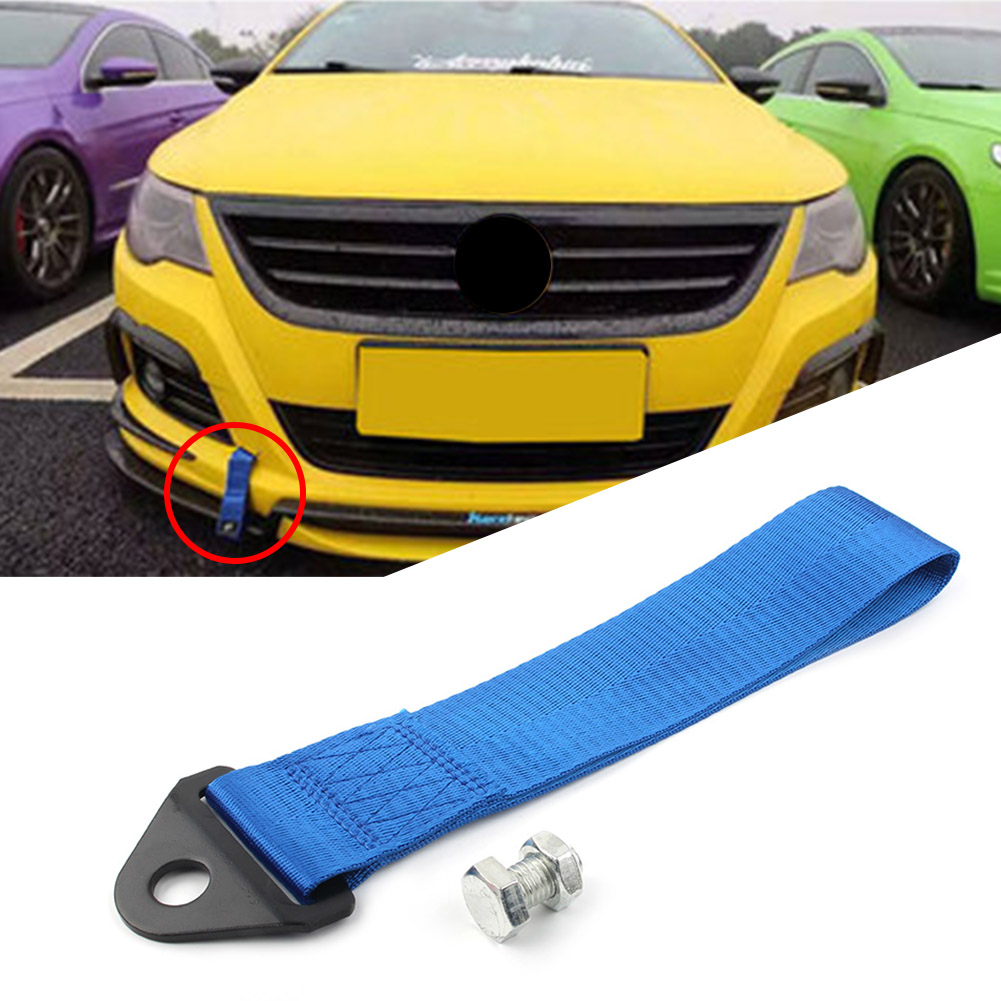 Racing Car Towing Strap Belt Rope Rally Hook Universal Rear/Front