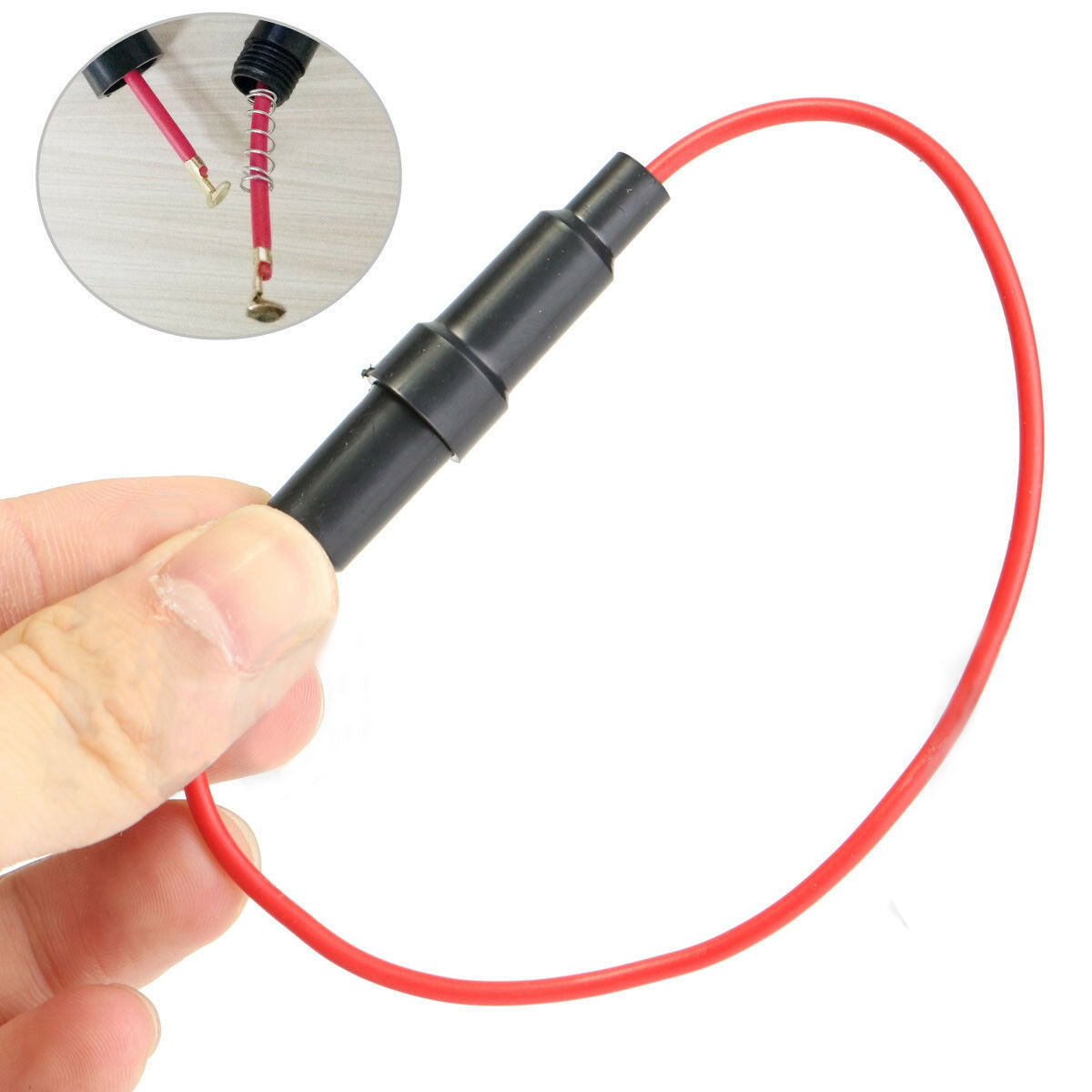 5x In Line 6x30mm Glass AGC Fuse Holder Splash Proof Screw Type