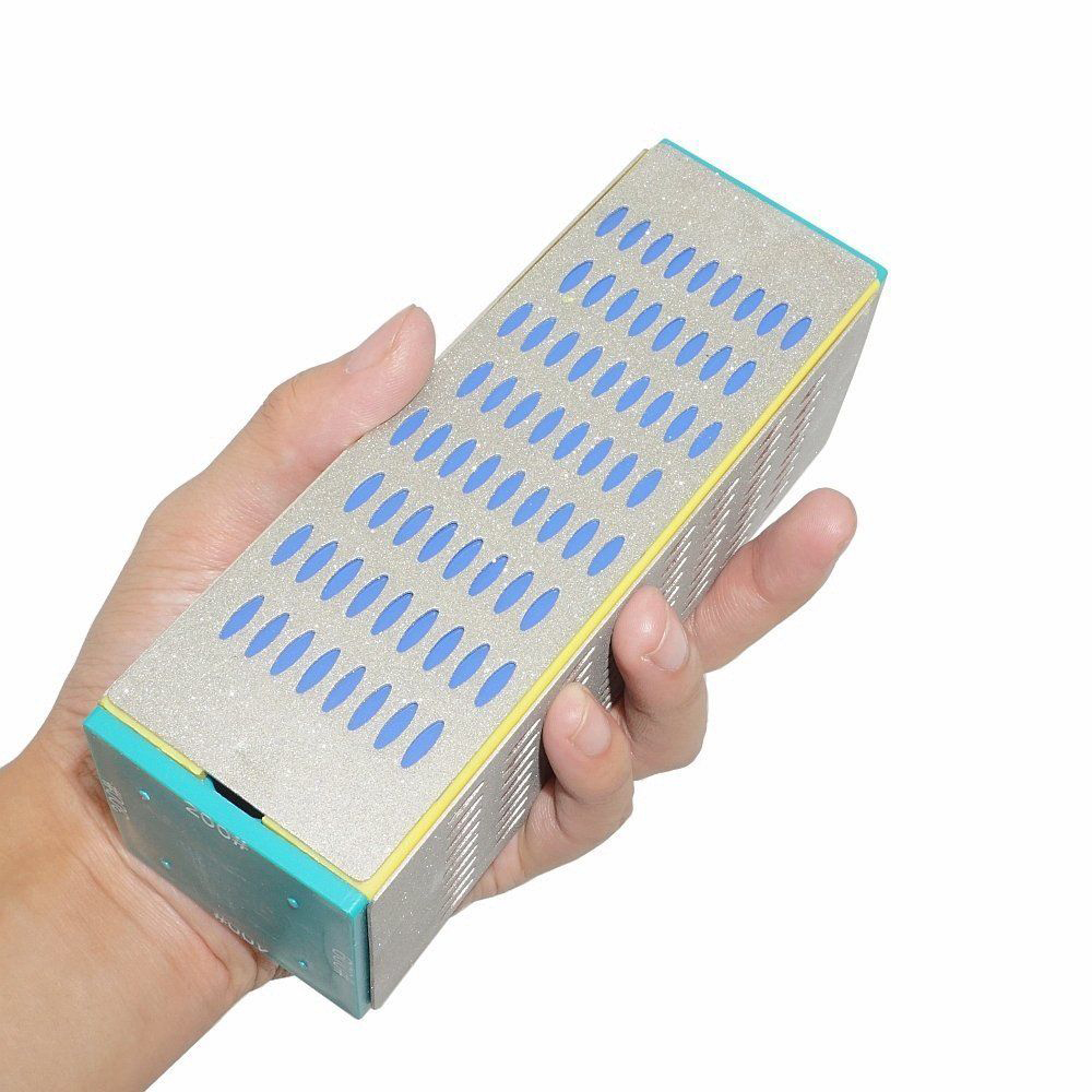 4 Sides Diamond Sharpening Hone Whetstone Stone Block Knife Tool Sharpener Way eBay