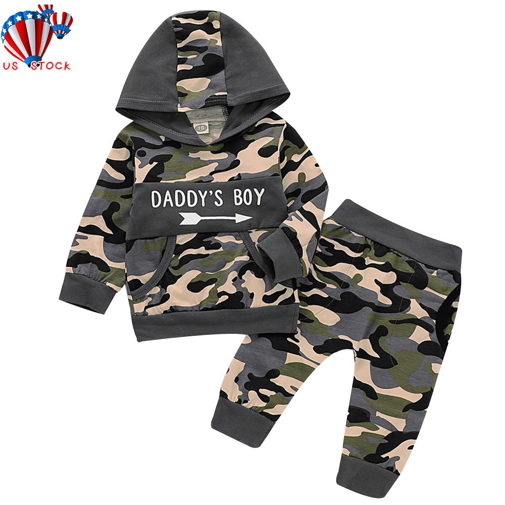 baby boy camo tracksuit