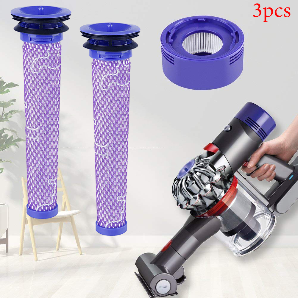 Replacement Pre& Post Filter for Dyson V7 V8 Cordless Stick Vacuum