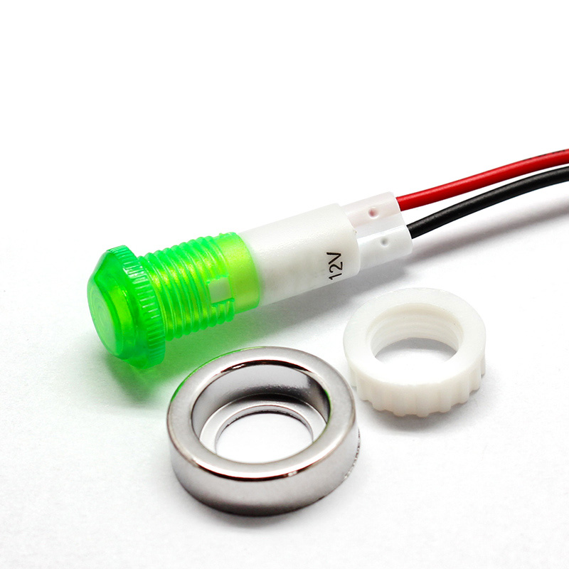 12V-400V LED Warning Light 3 Colors 10 Indicator Lap Car Van Boat Indicator Light Pilot Dash - View #9