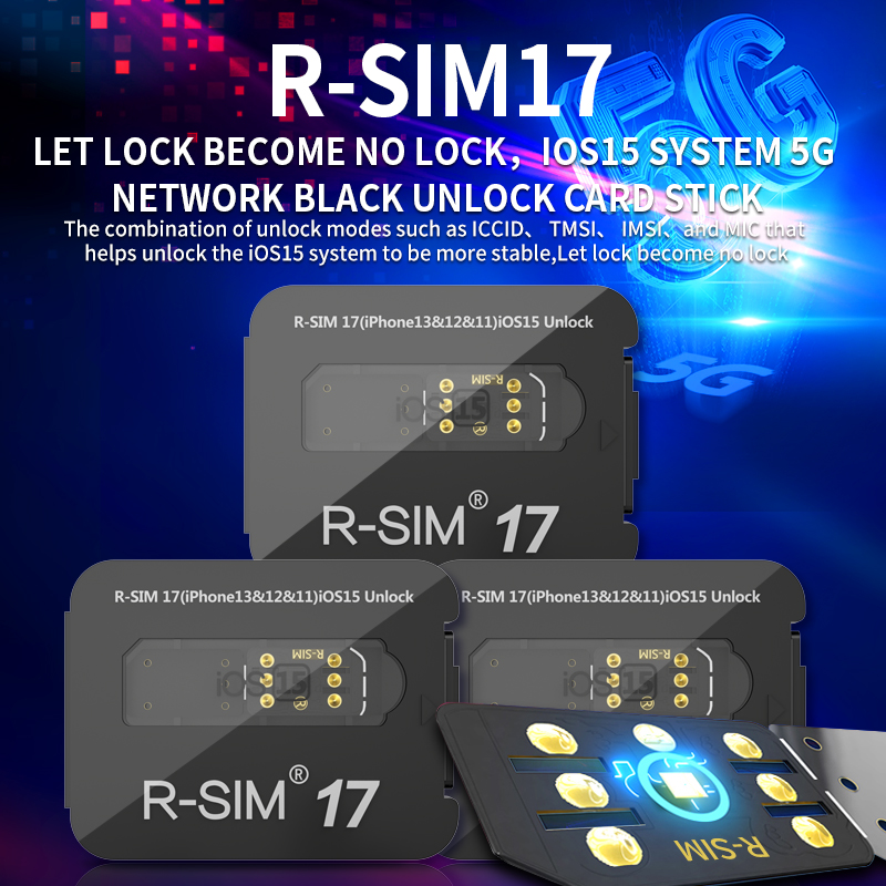 Upgrade RSIM 17 Nano Unlock Card Fits IOS 15 iPhone 13 Pro 12 Pro