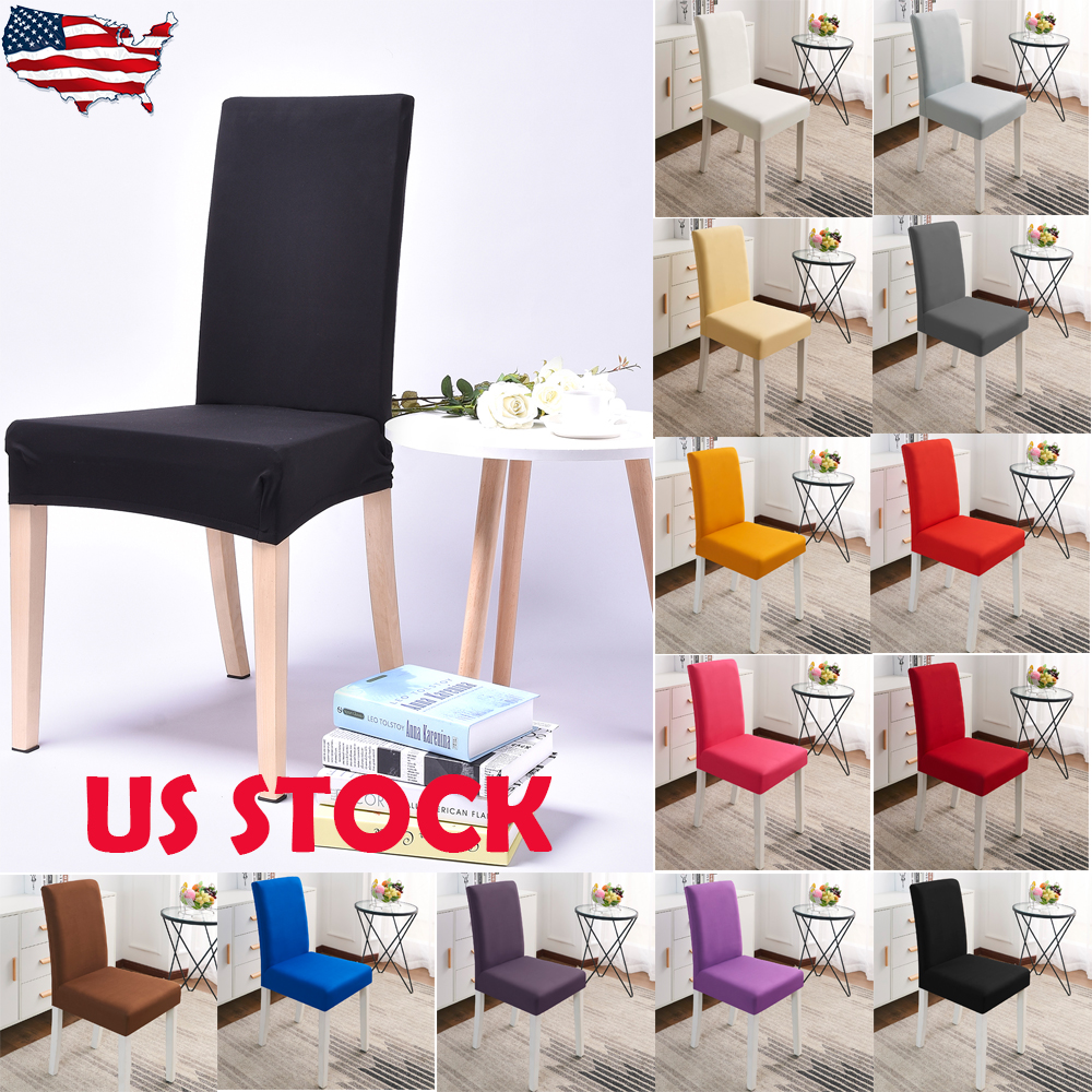 1/4/6/8Pcs washable Chair Cover Seat Stretch Party Banquet Spandex Home Decor