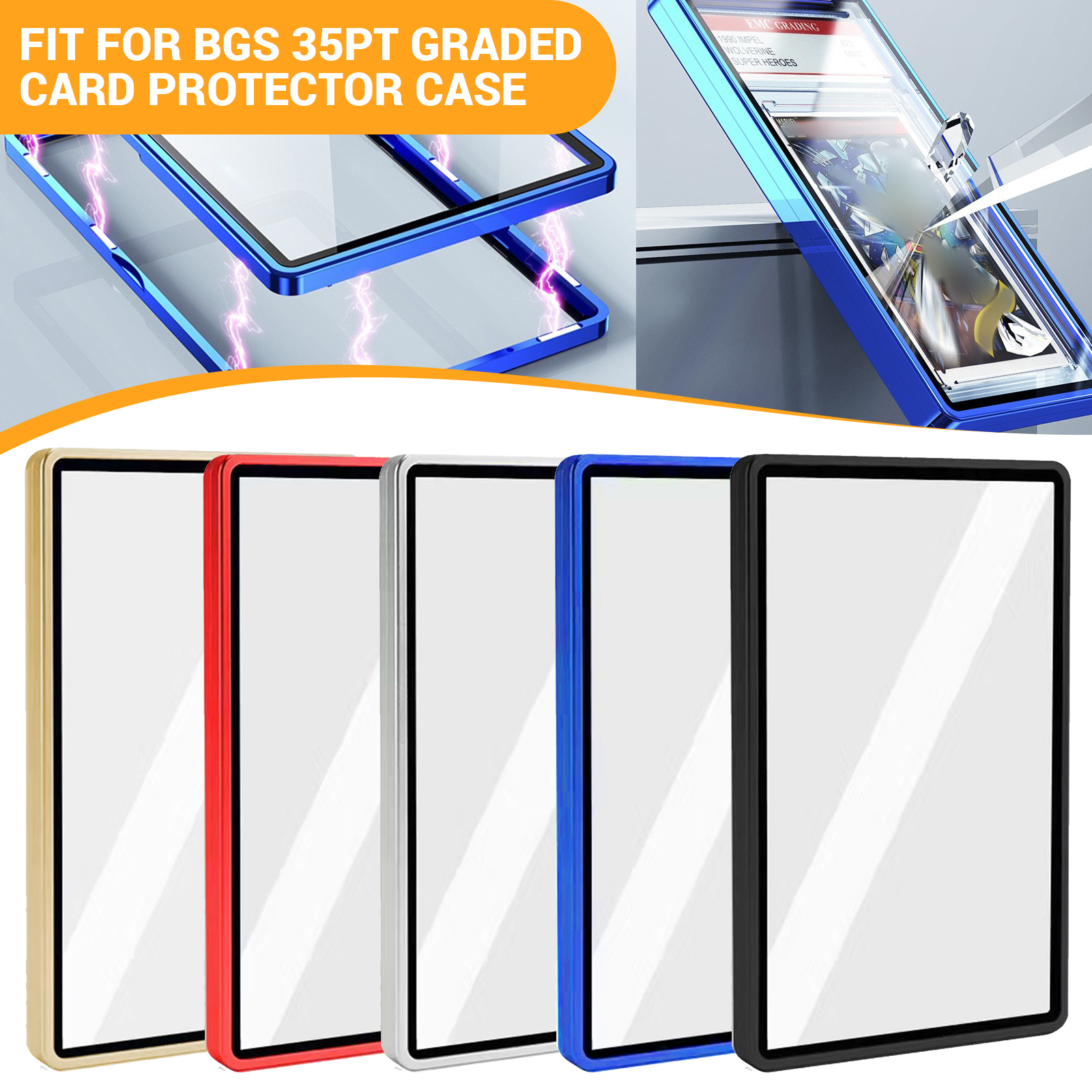 1-10PCS Magnetic Slab Case Protector For BGS Graded Cards Stackable Metal Bumper | eBay 1-10PCS Magnetic Slab Case Protector For BGS Graded Cards Stackable Metal Bumper | eBay