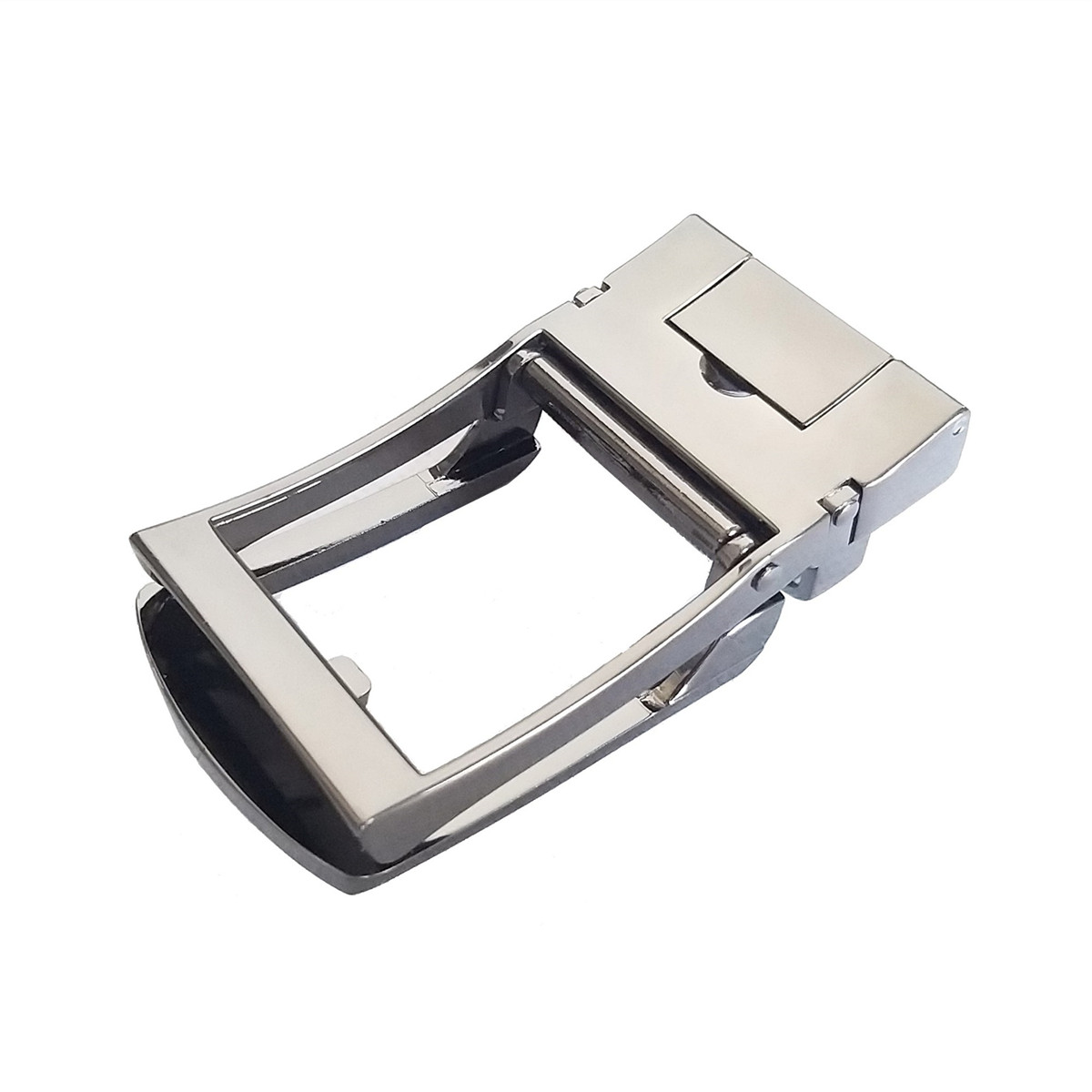 Men Ratchet Metal Leather Belt Buckle Replacement Automatic Slide