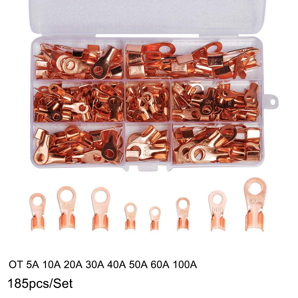 10PCS Open Battery Lugs Terminal Crimp Joint Wire Cconnector Cable Lug Au 20A