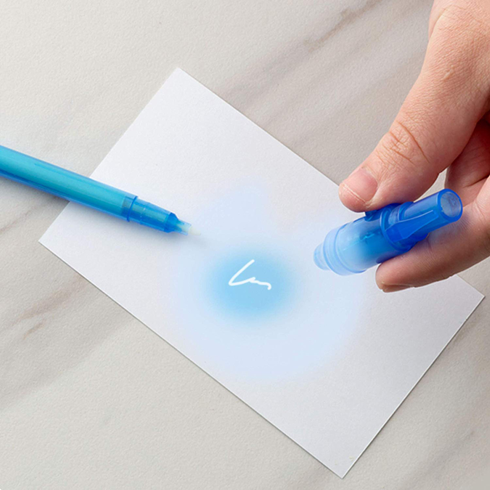 invisible ink pen and light