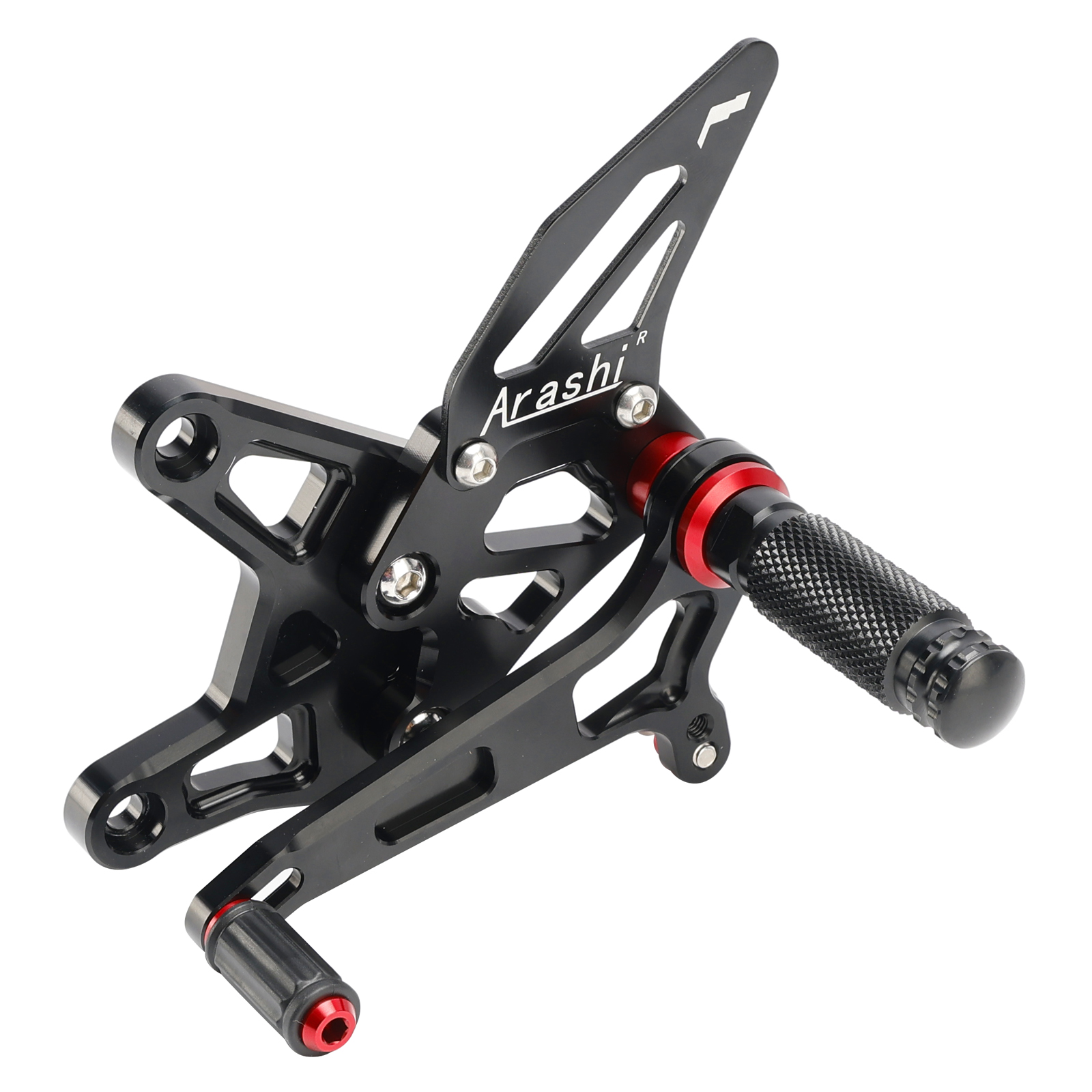 Racing Adjustable Rearsets Foot Pegs Black For Kawasaki ZX6R ZX-6R
