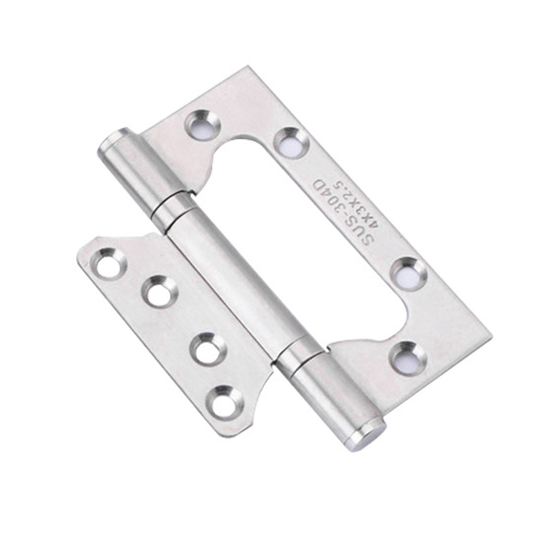 2x Stainless Steel Flush Hinges 40mm Small Cabinet Cupboard Door